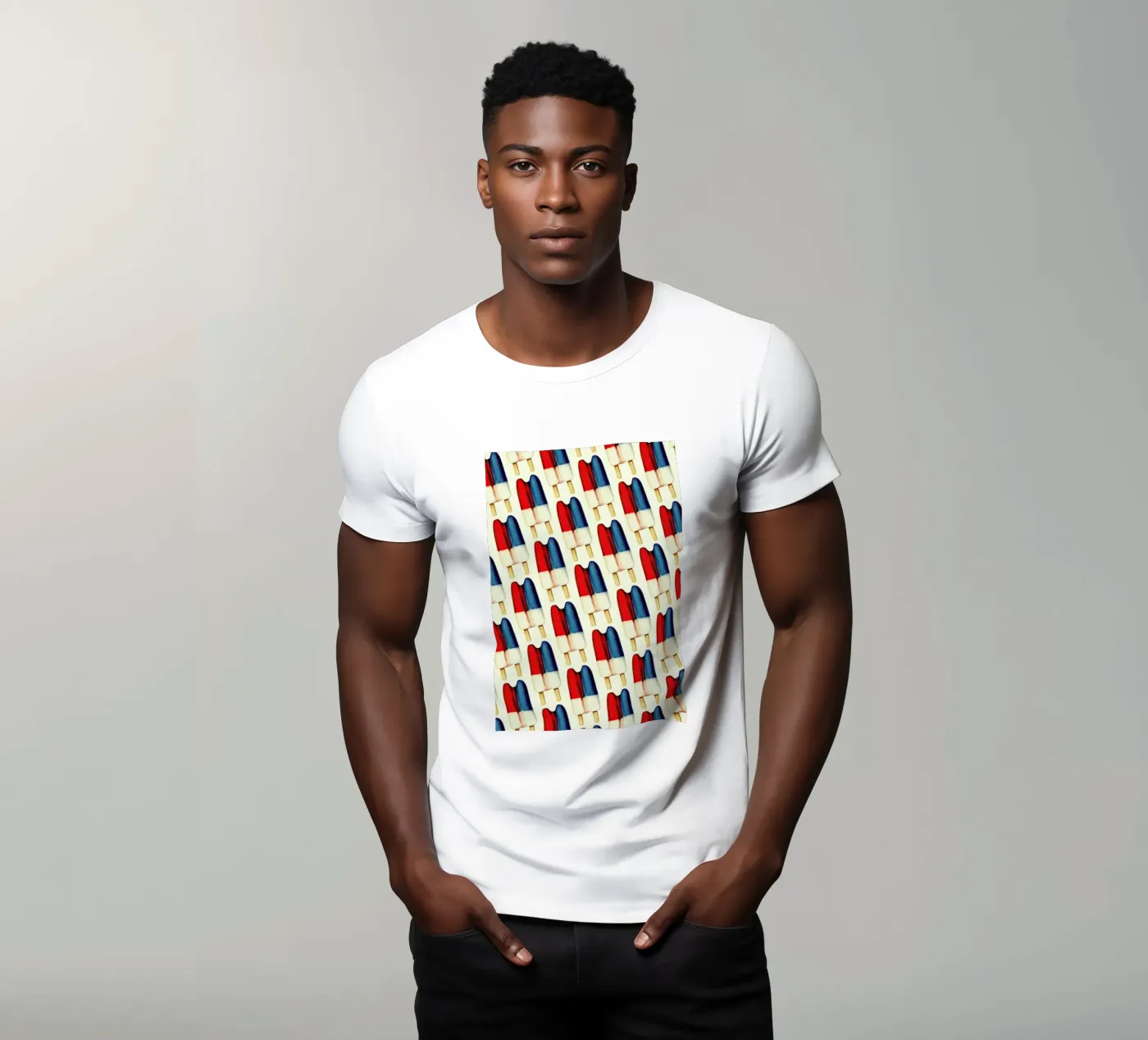 Double Popsicle Pattern t-shirt da Kelly Gilleran