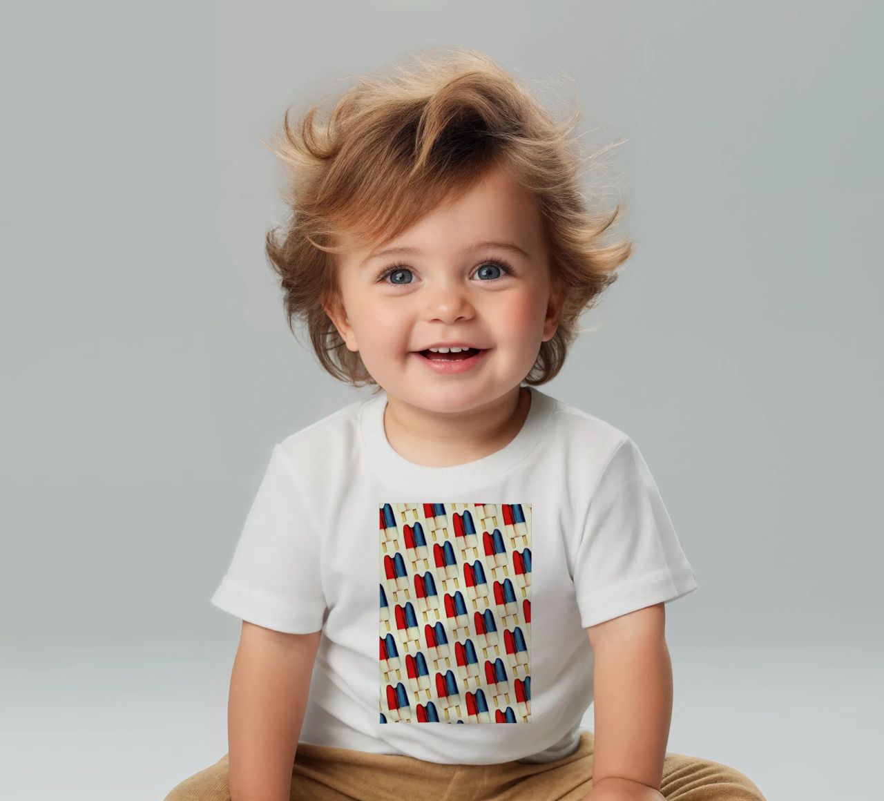 Double Popsicle Pattern maglietta neonato da Kelly Gilleran
