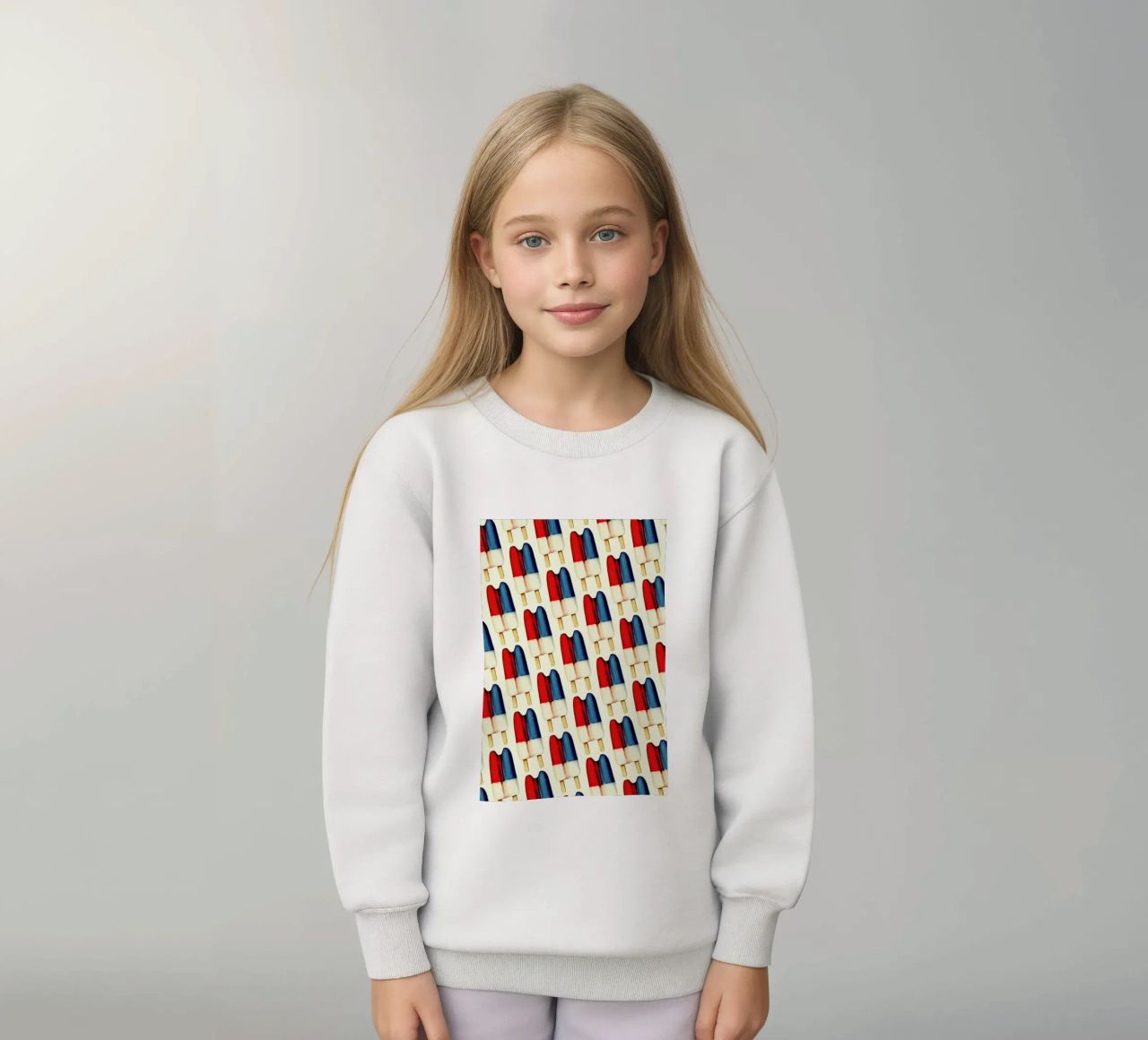 Double Popsicle Pattern felpa bambino da Kelly Gilleran
