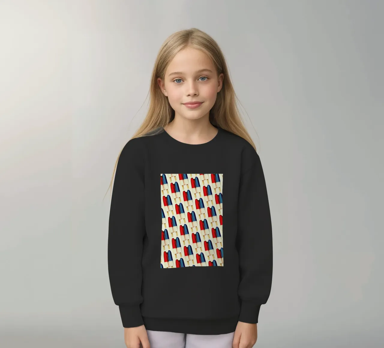 Double Popsicle Pattern felpa bambino da Kelly Gilleran