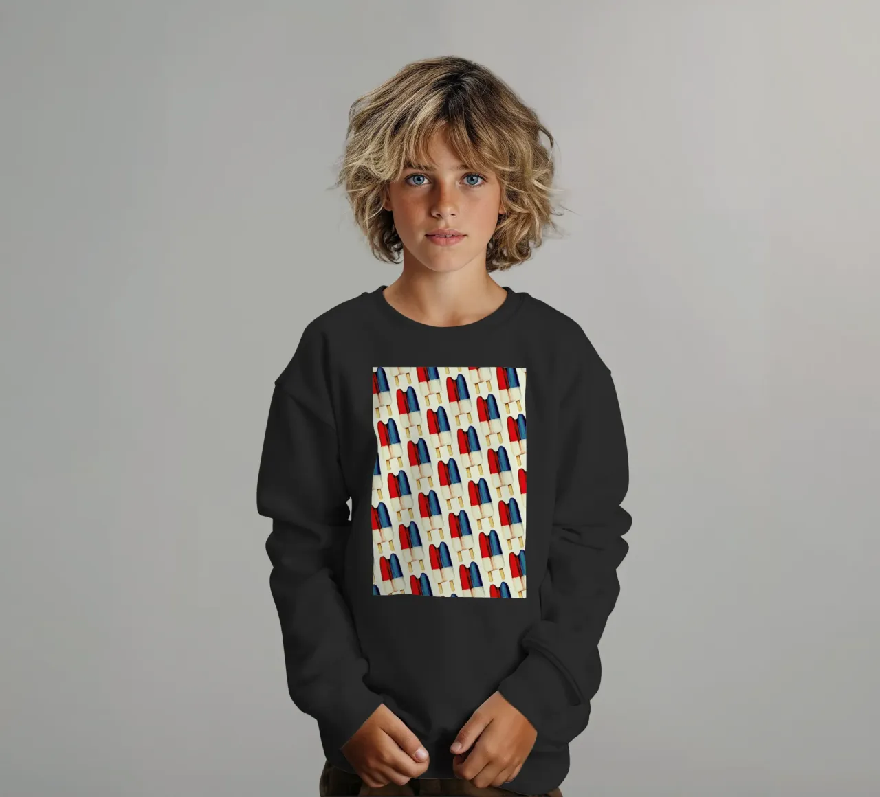 Double Popsicle Pattern felpa bambino da Kelly Gilleran