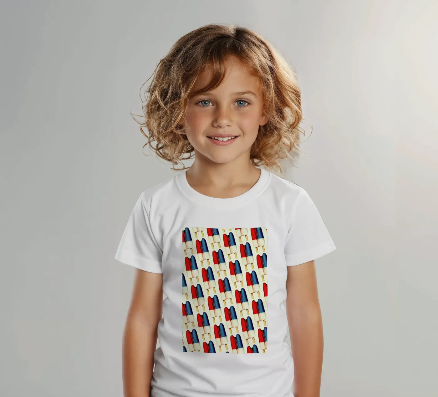 Double Popsicle Pattern kinder t-shirt van Kelly Gilleran