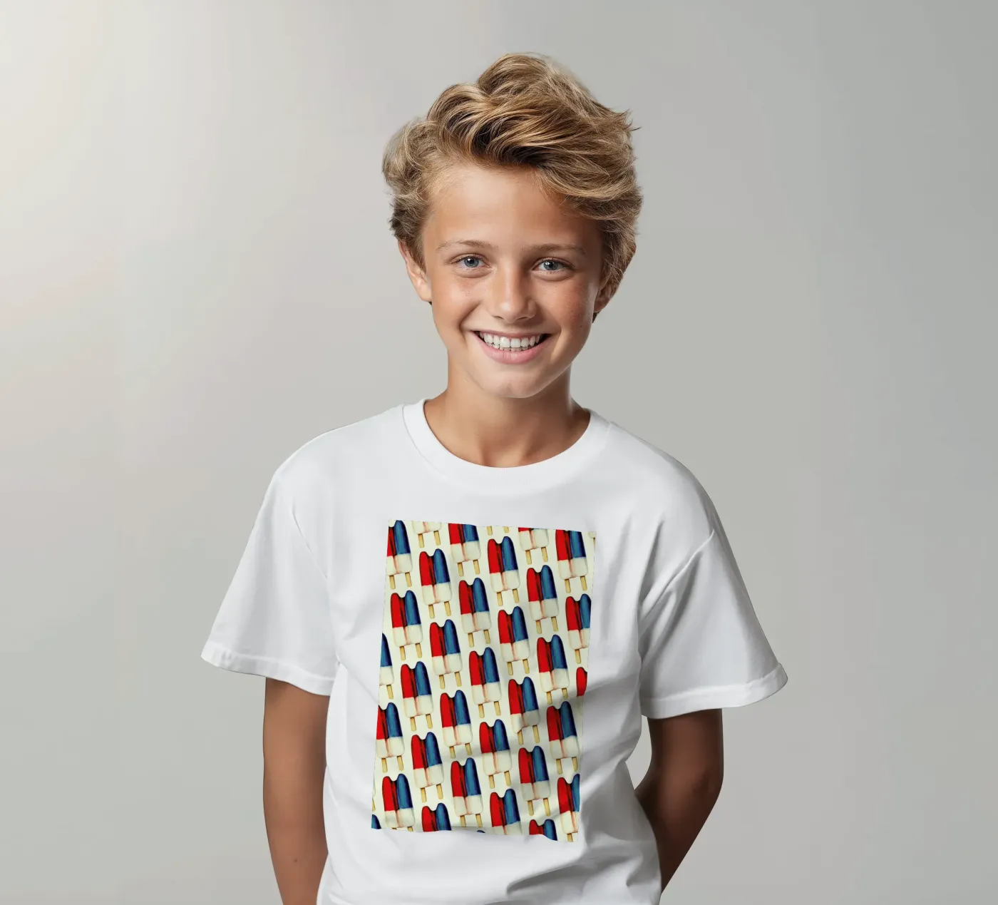 Double Popsicle Pattern kinder t-shirt van Kelly Gilleran