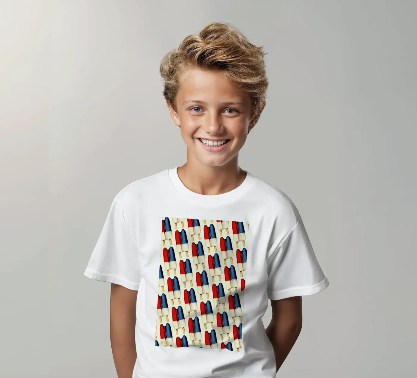 Double Popsicle Pattern kinder t-shirt van Kelly Gilleran
