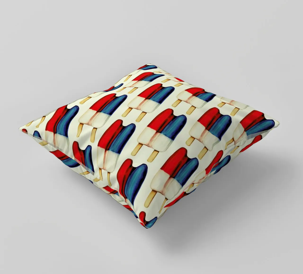 Double Popsicle Pattern cuscino da Kelly Gilleran