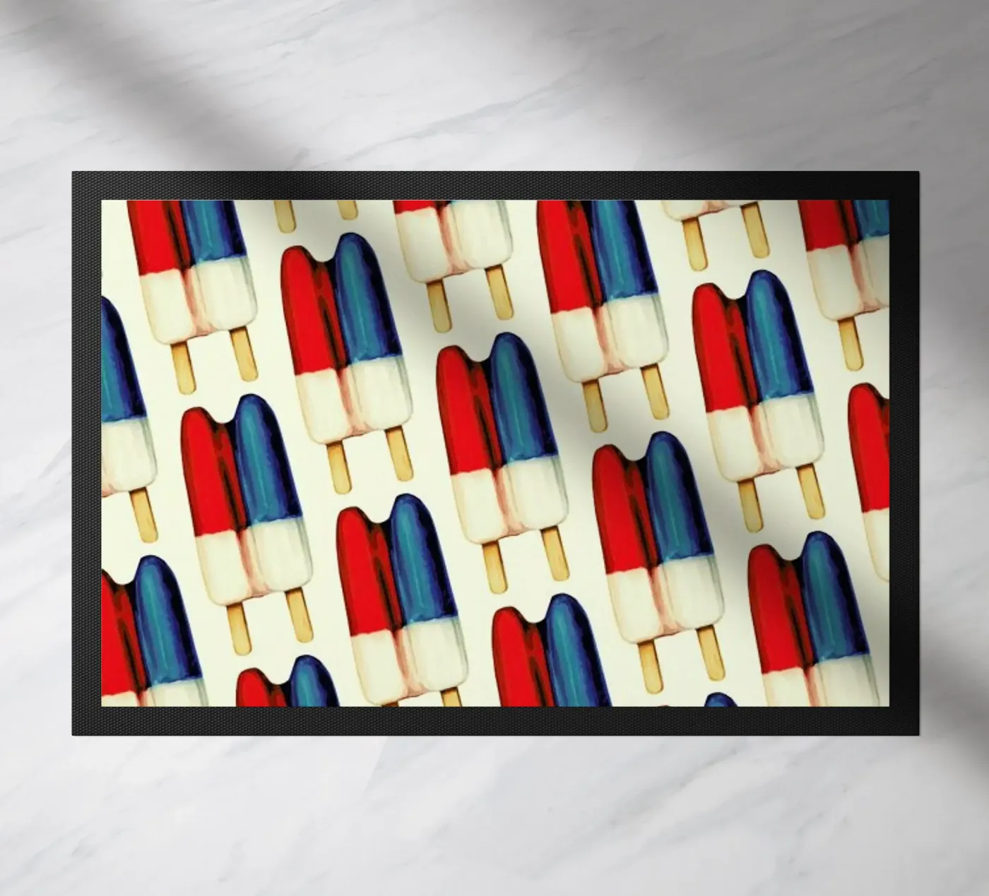 Double Popsicle Pattern Fußmatte von Kelly Gilleran