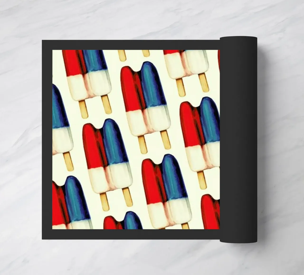 Double Popsicle Pattern Fußmatte von Kelly Gilleran