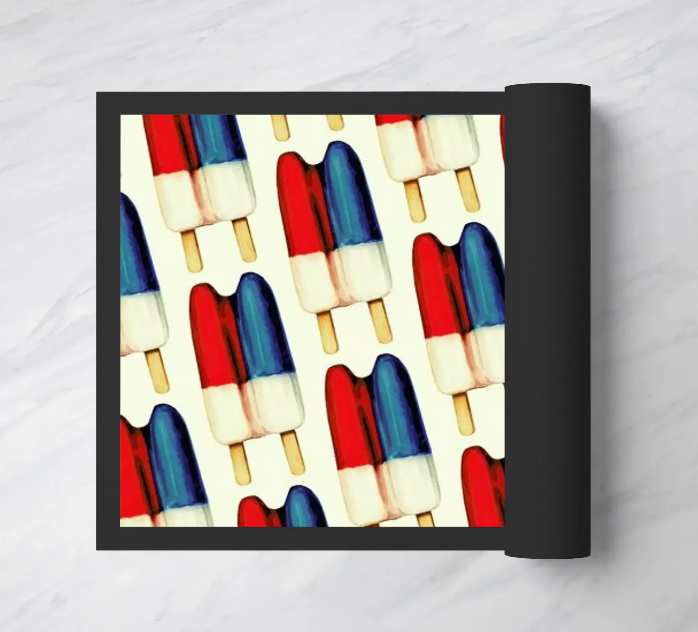 Double Popsicle Pattern Fußmatte von Kelly Gilleran