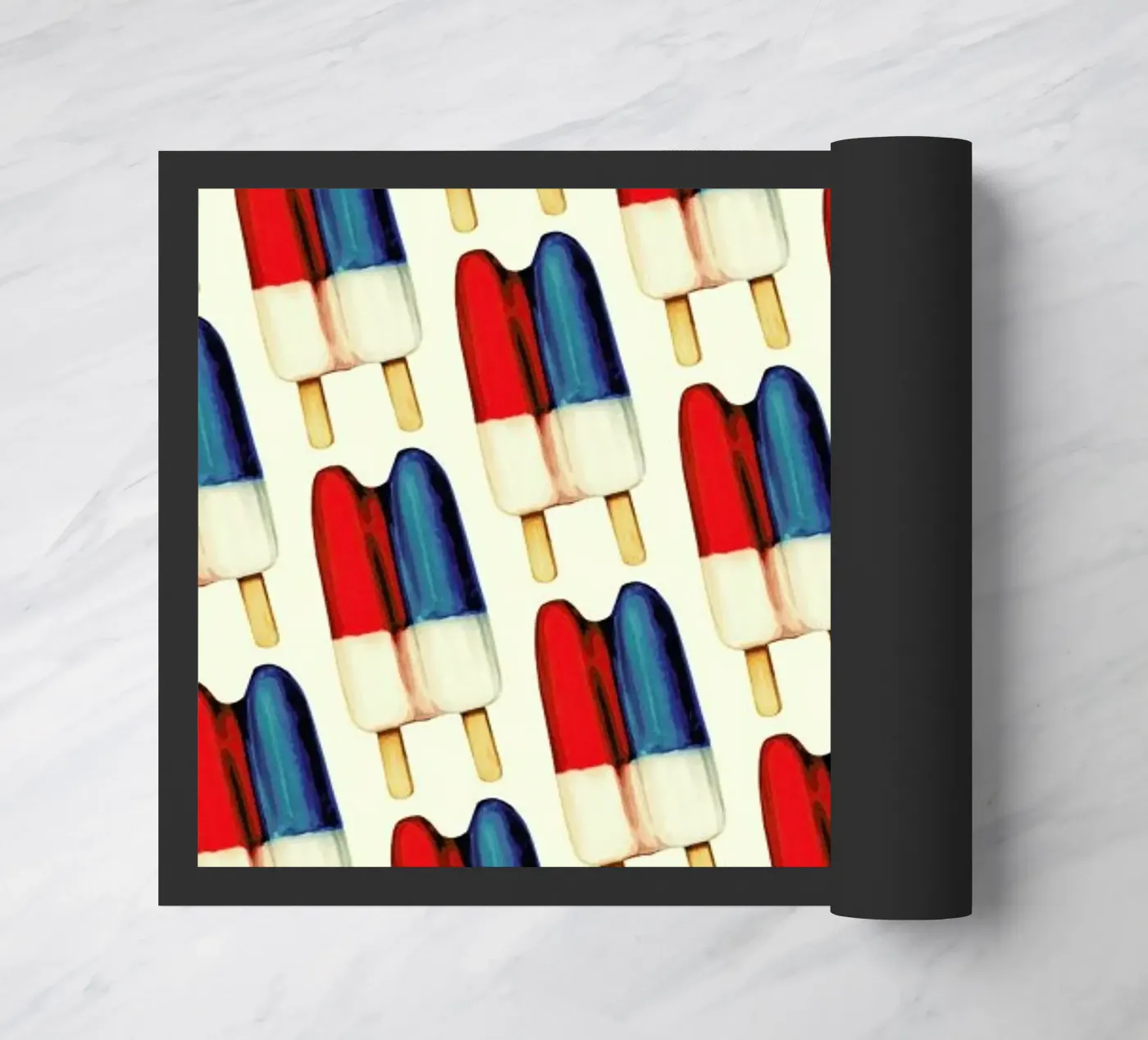 Double Popsicle Pattern Fußmatte von Kelly Gilleran