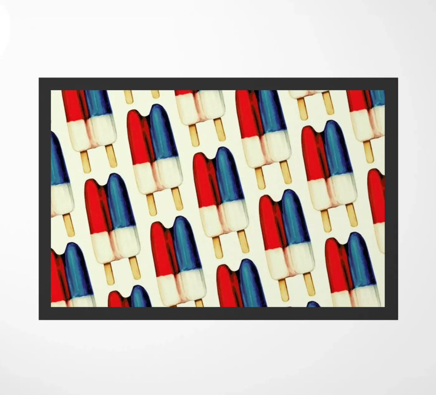 Double Popsicle Pattern Fußmatte von Kelly Gilleran