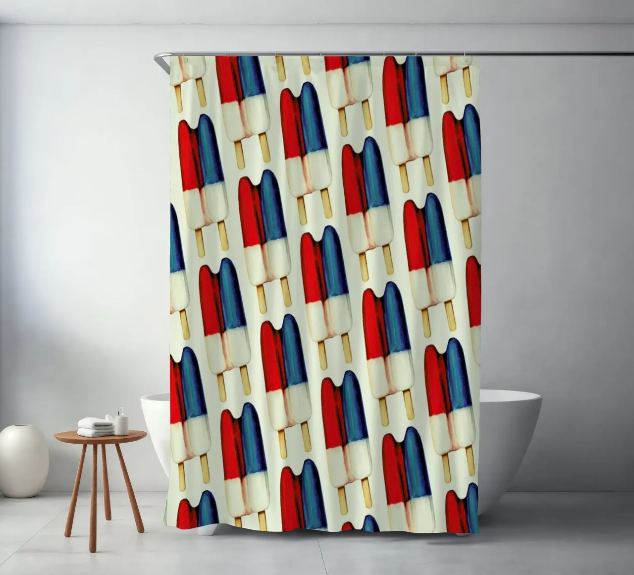 Double Popsicle Pattern Duschvorhang von Kelly Gilleran