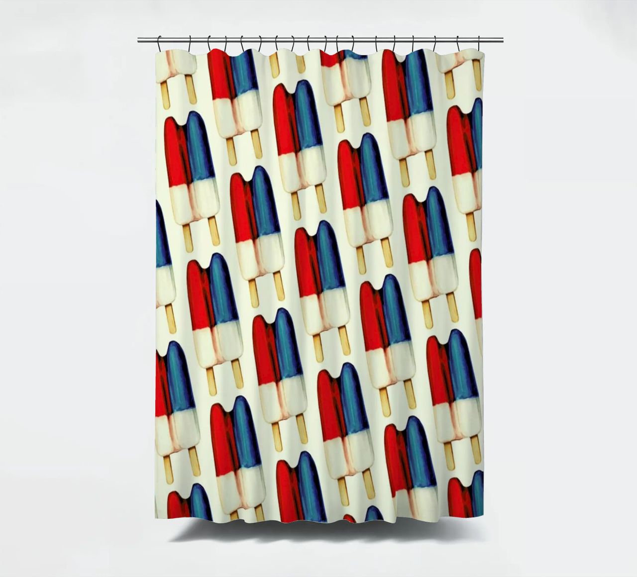 Double Popsicle Pattern tenda da doccia da Kelly Gilleran