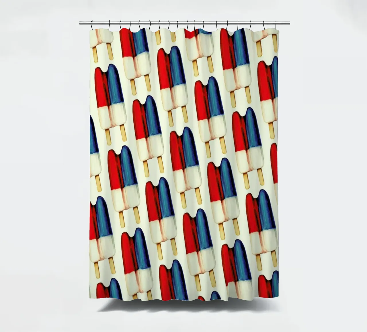 Double Popsicle Pattern Duschvorhang von Kelly Gilleran