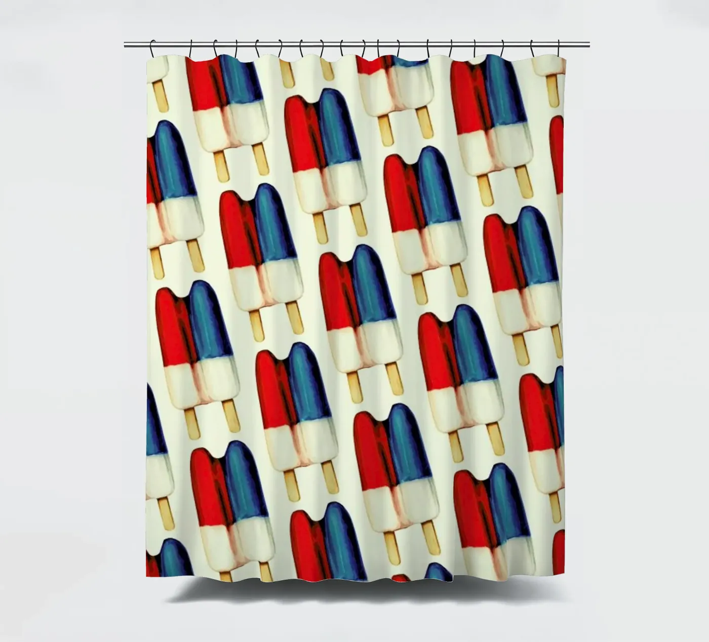 Double Popsicle Pattern Duschvorhang von Kelly Gilleran