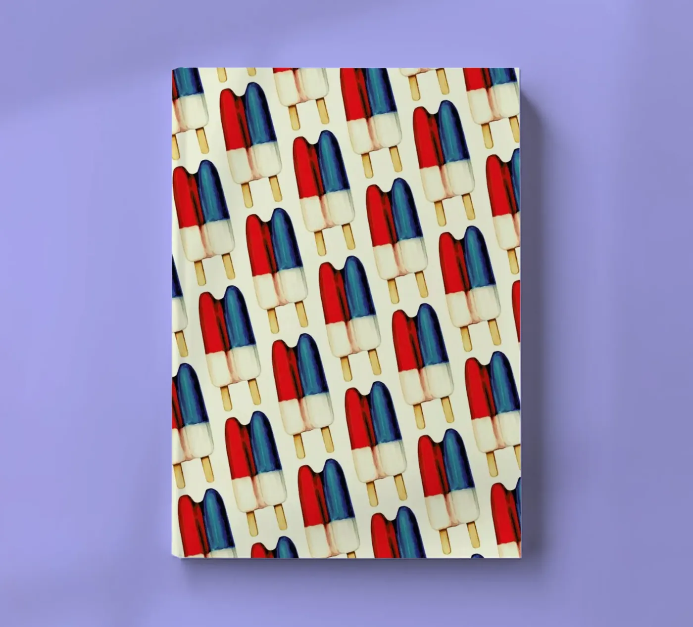 Double Popsicle Pattern notebook by Kelly Gilleran