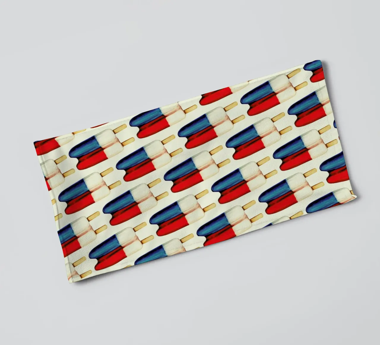 Double Popsicle Pattern towel by Kelly Gilleran