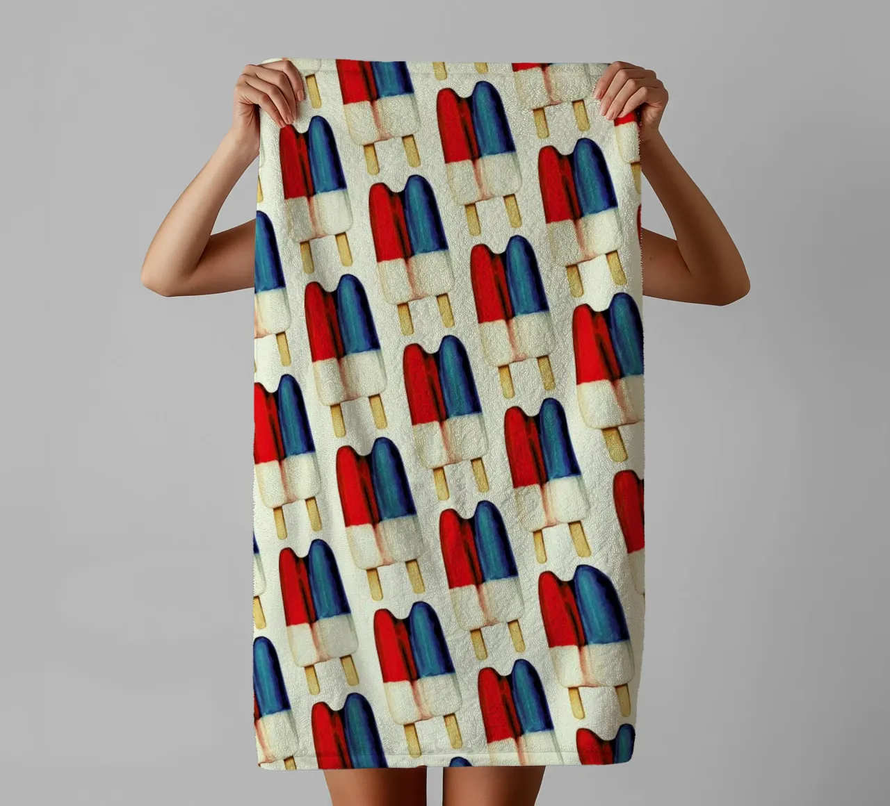 Double Popsicle Pattern towel by Kelly Gilleran