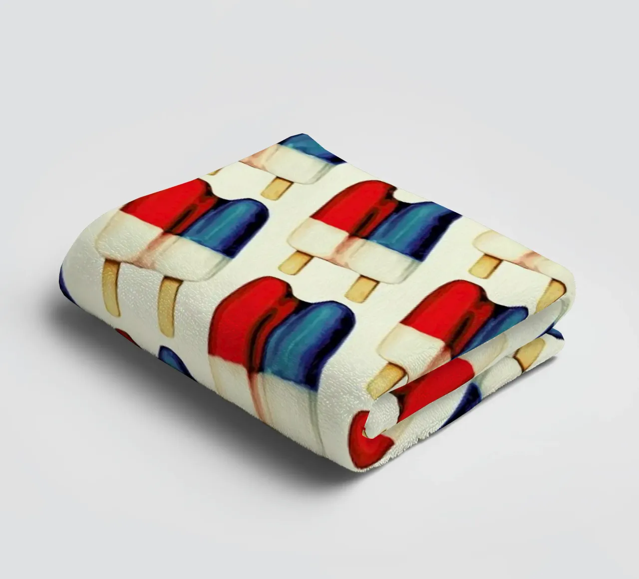 Double Popsicle Pattern badhanddoek van Kelly Gilleran