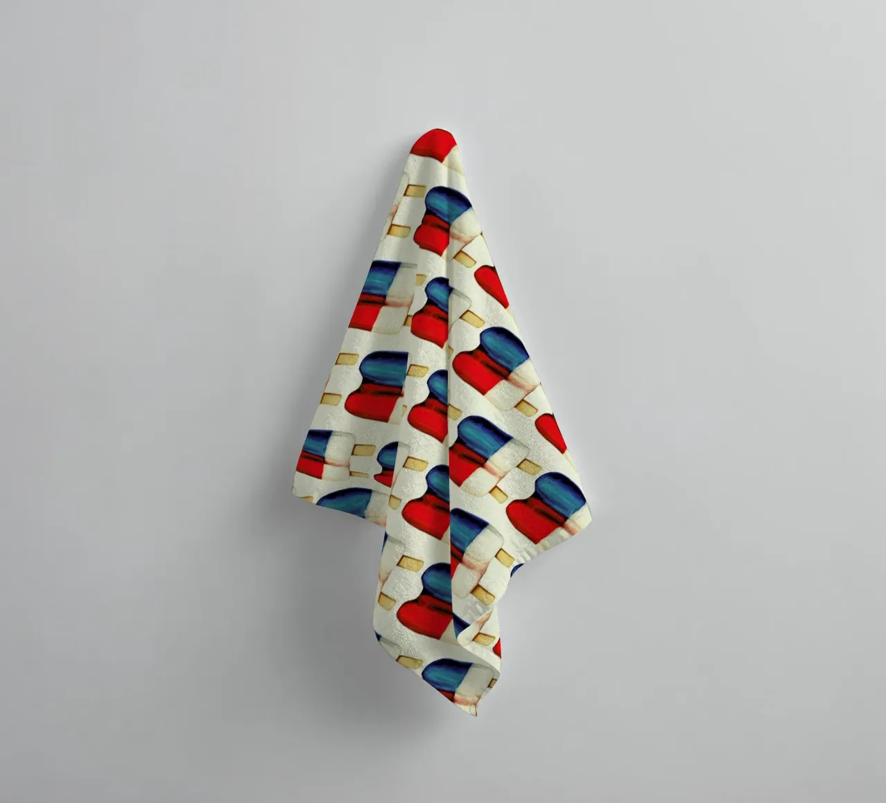Double Popsicle Pattern towel by Kelly Gilleran