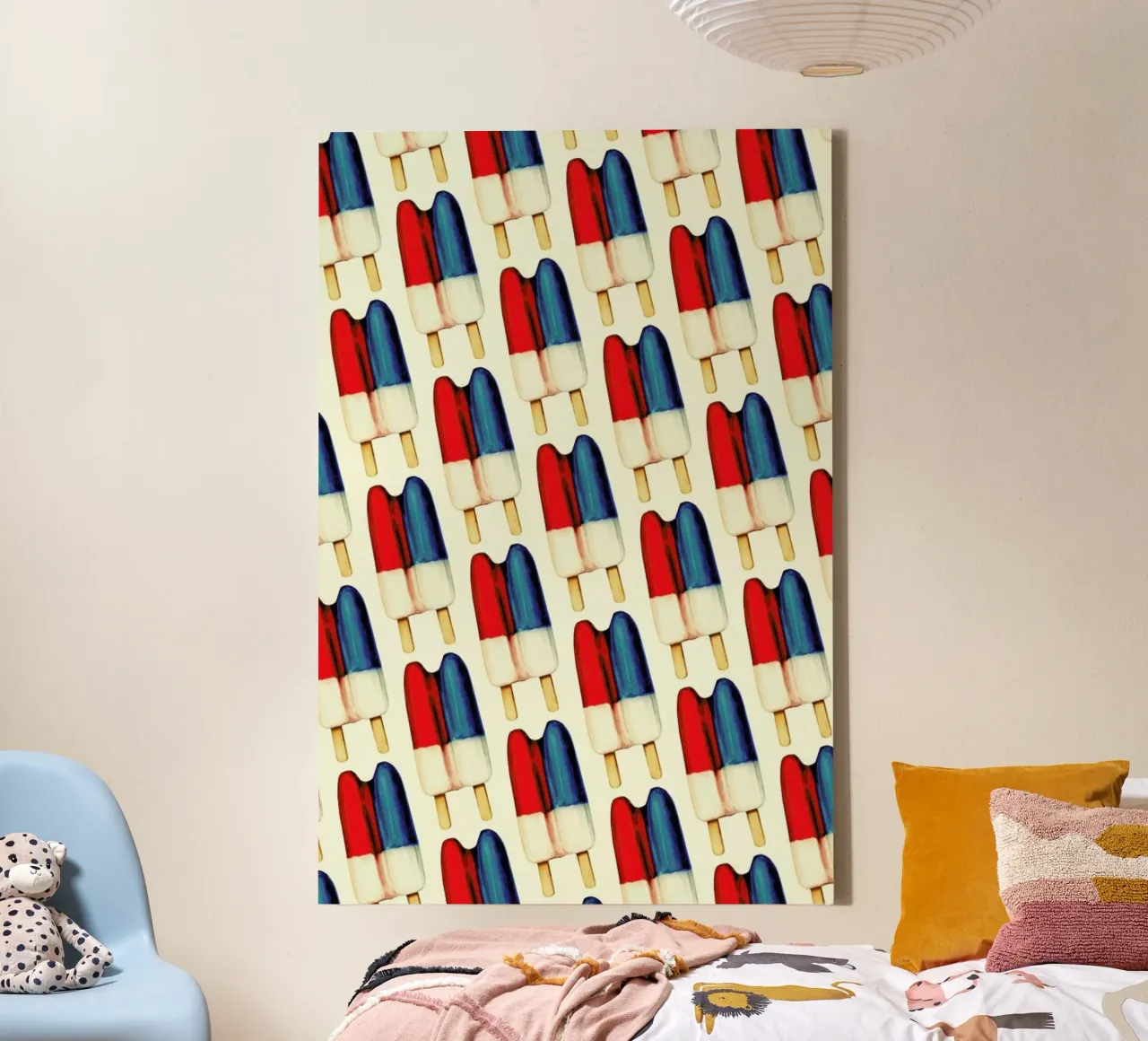 Double Popsicle Pattern canvas van Kelly Gilleran