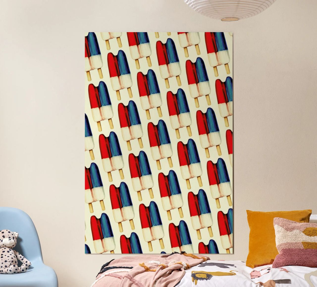 Double Popsicle Pattern carta hahnemühle da Kelly Gilleran