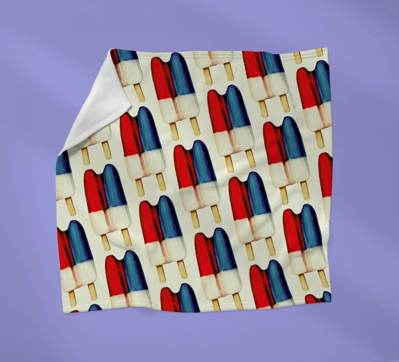 Double Popsicle Pattern coperta in pile da Kelly Gilleran