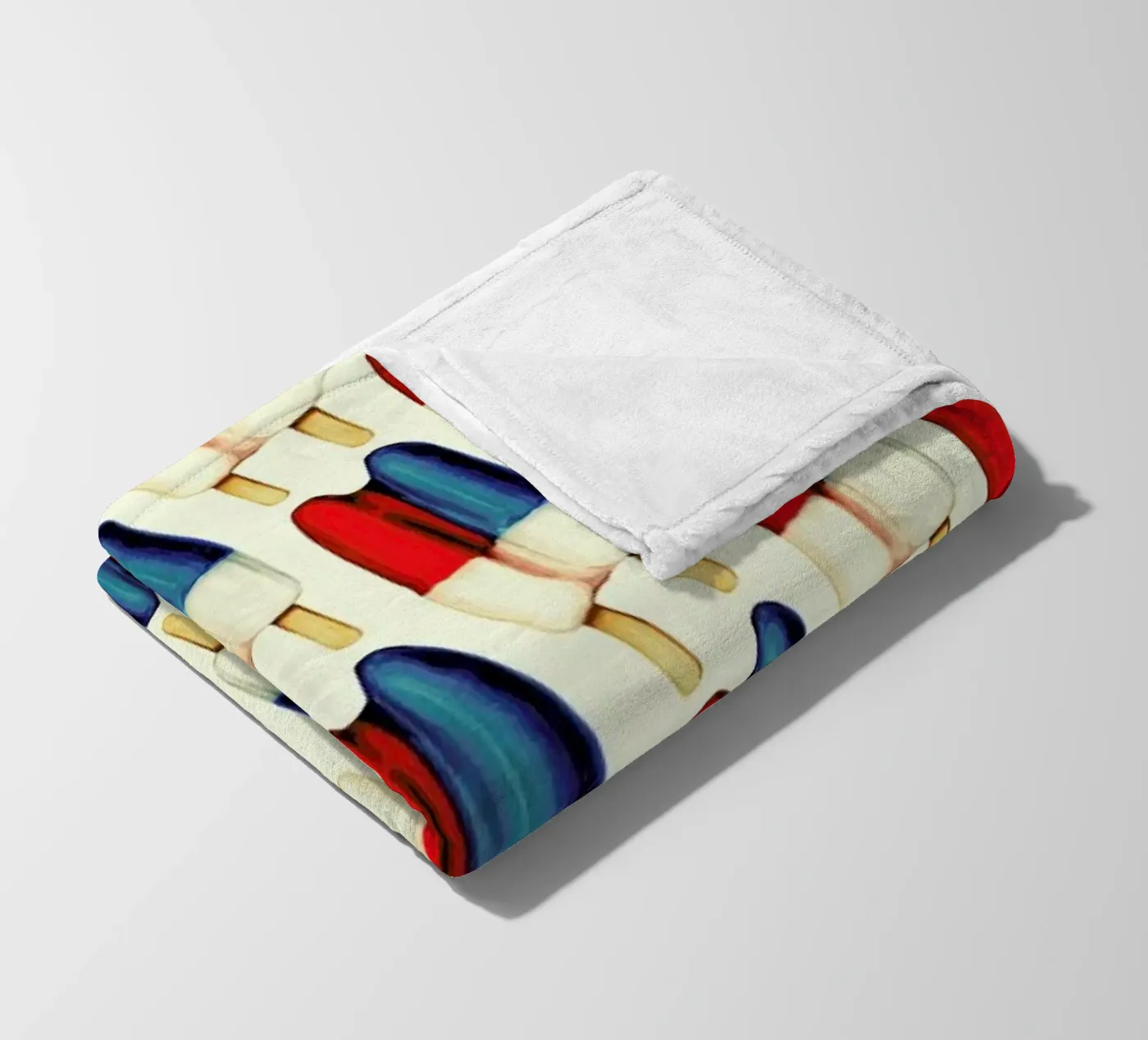 Double Popsicle Pattern Fleecedecke von Kelly Gilleran