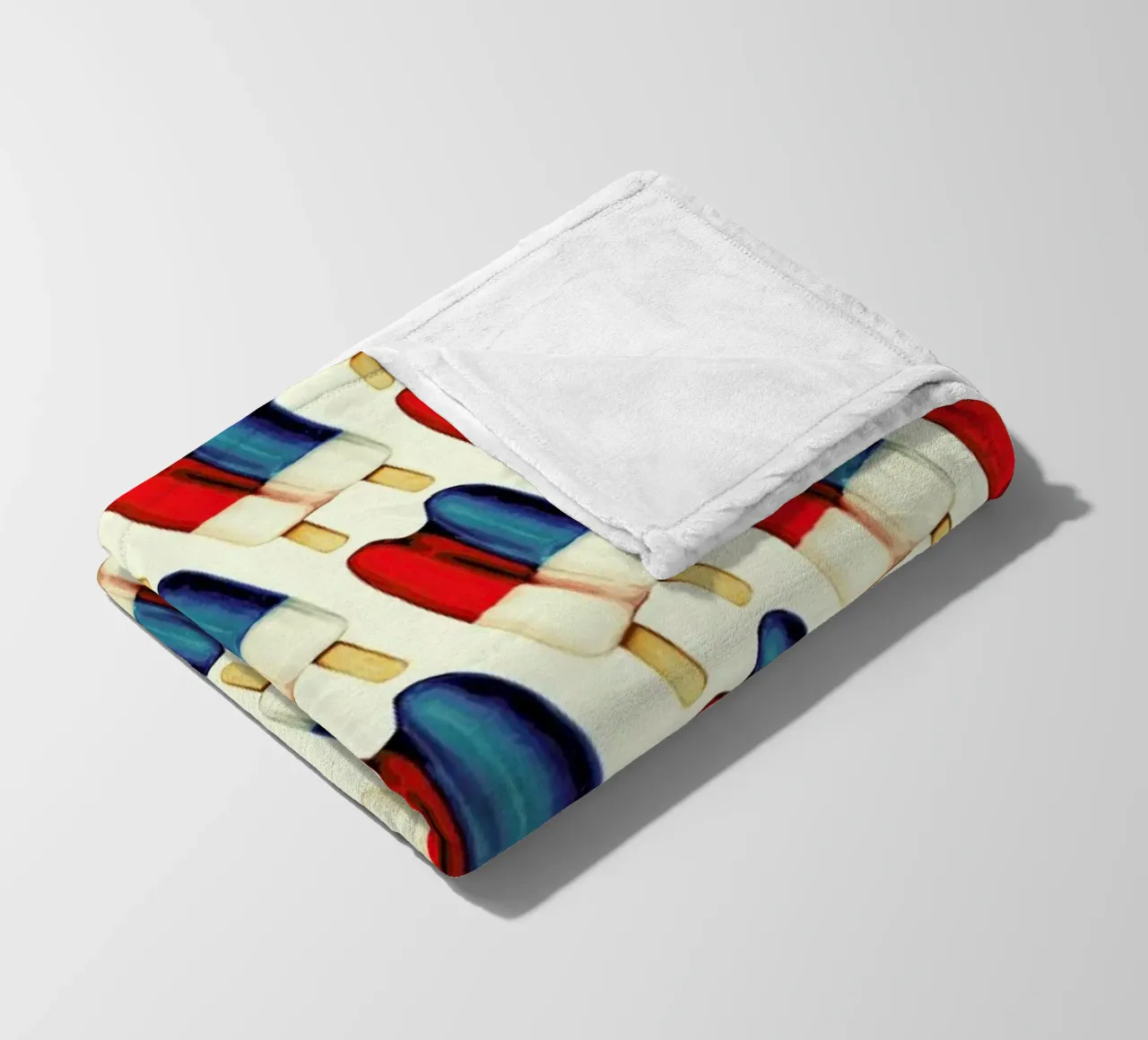 Double Popsicle Pattern coperta in pile da Kelly Gilleran