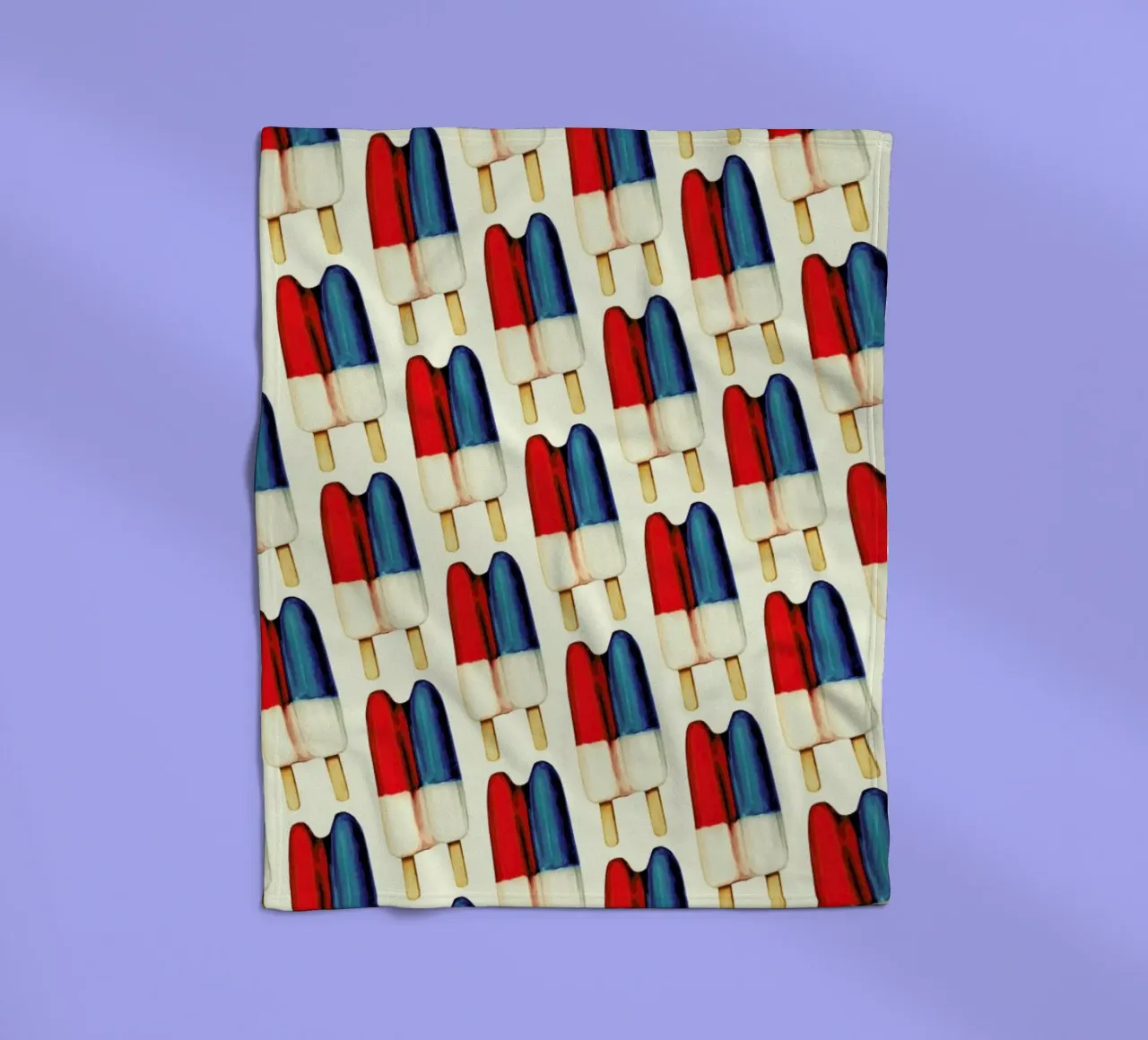 Double Popsicle Pattern coperta in pile da Kelly Gilleran