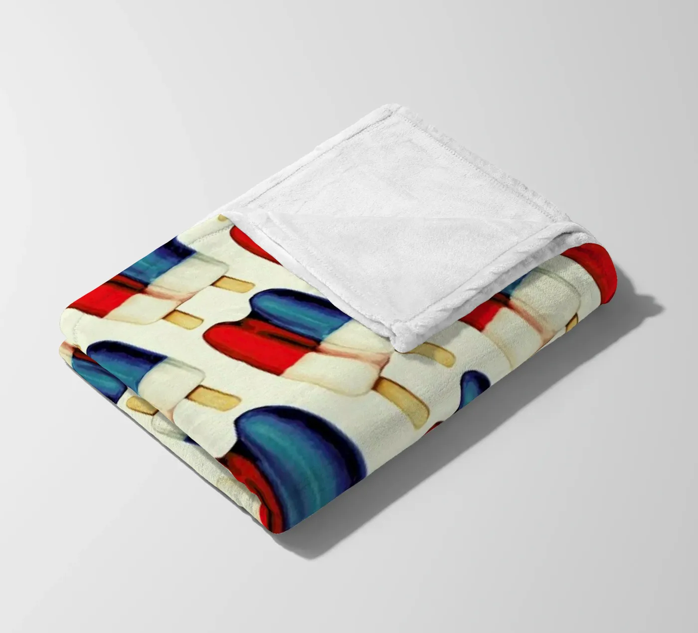Double Popsicle Pattern Fleecedecke von Kelly Gilleran
