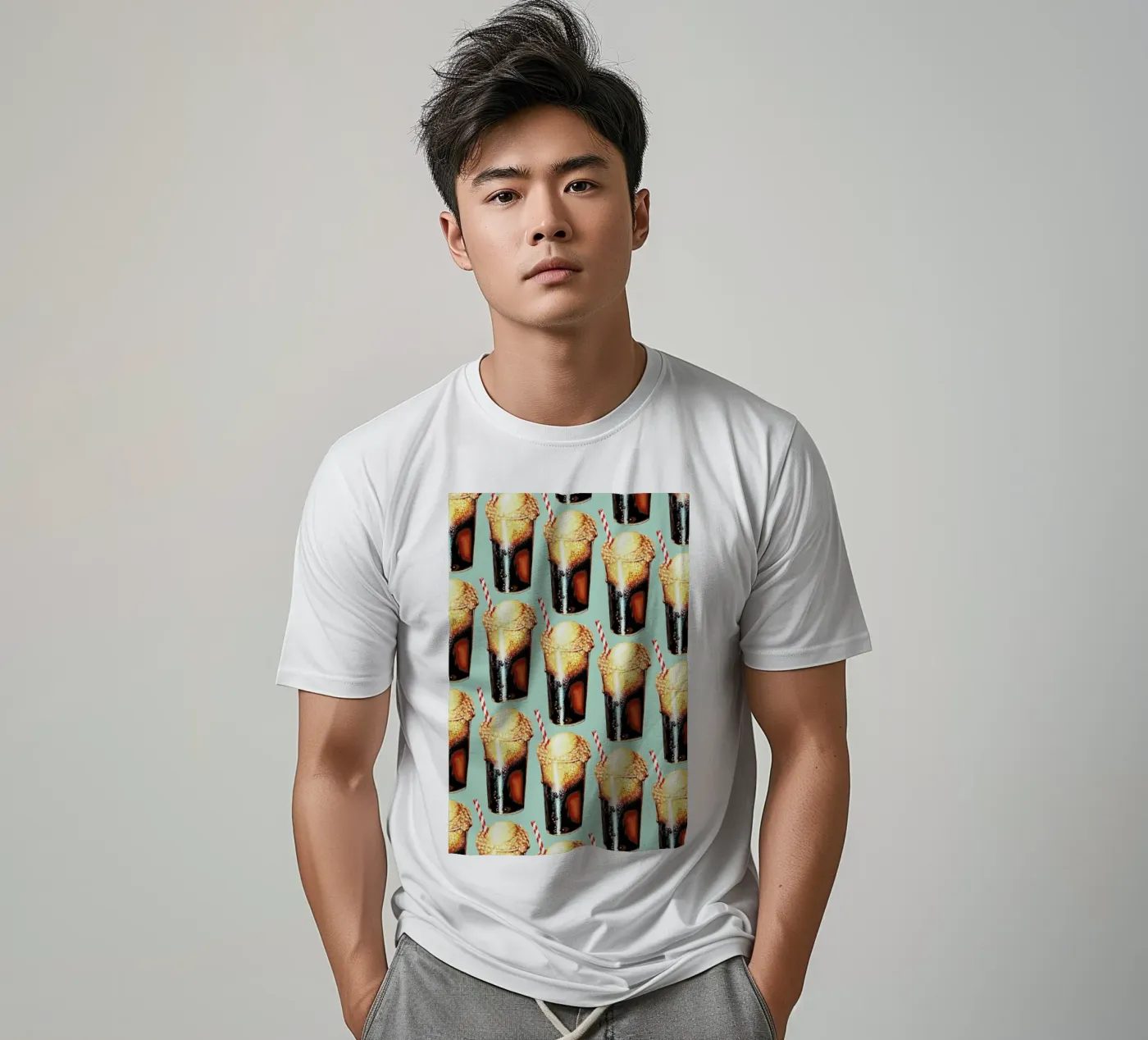 Rootbeer Float Pattern T-Shirt von Kelly Gilleran