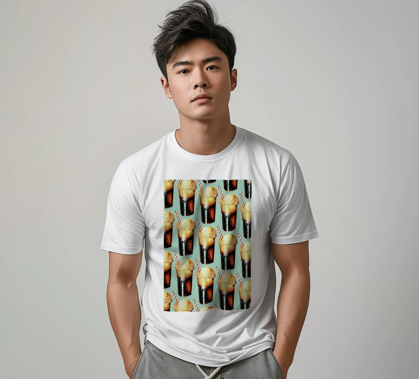 Rootbeer Float Pattern T-Shirt von Kelly Gilleran