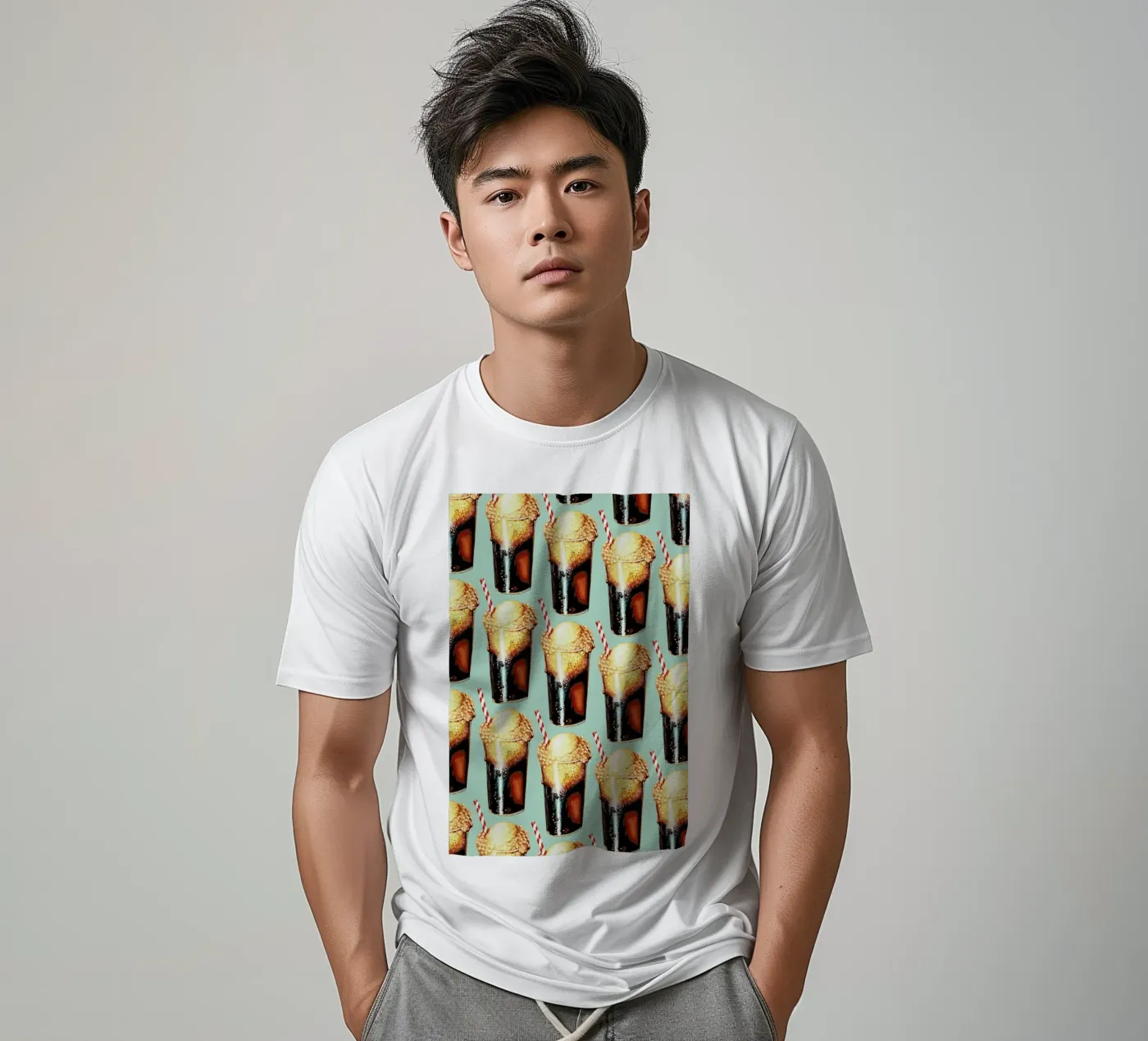 Rootbeer Float Pattern t-shirt by Kelly Gilleran