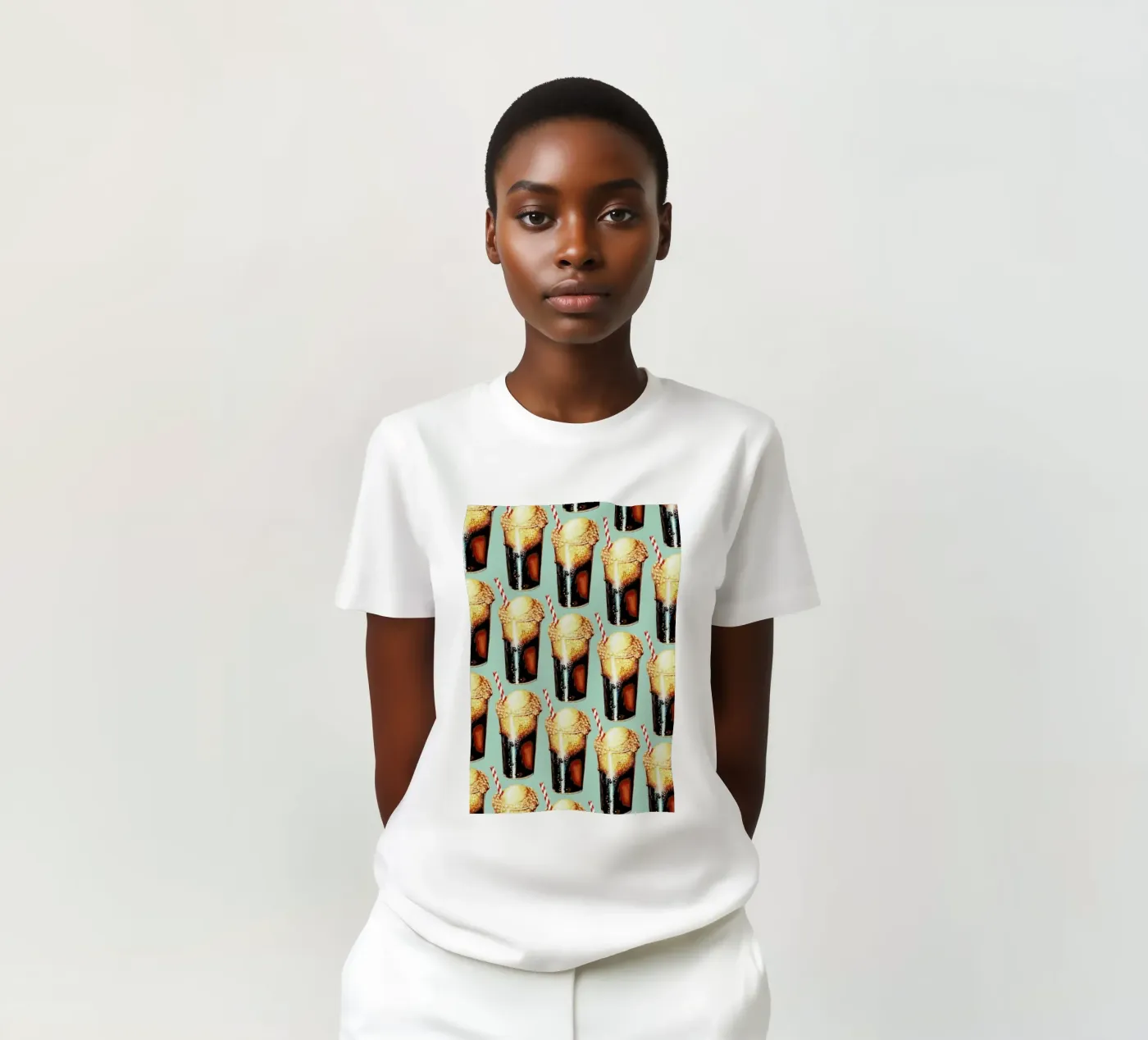 Rootbeer Float Pattern T-Shirt von Kelly Gilleran