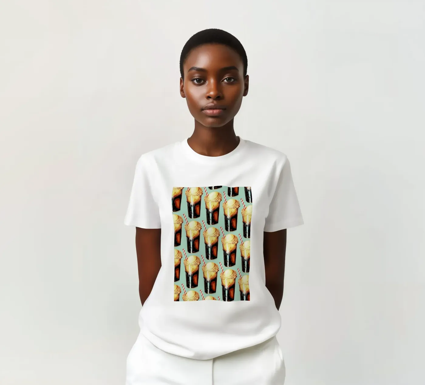 Rootbeer Float Pattern t-shirt by Kelly Gilleran