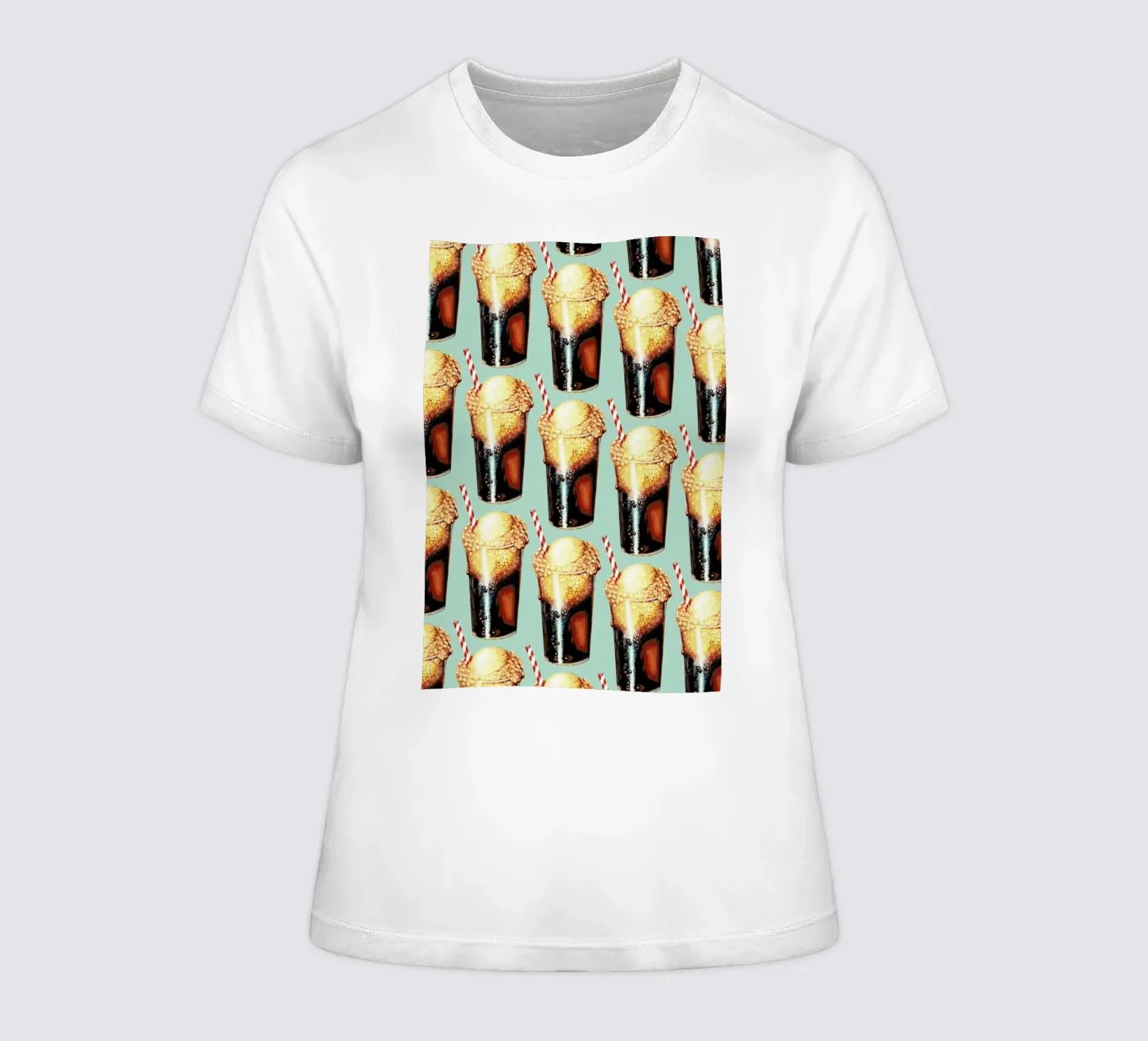 Rootbeer Float Pattern t-shirt da donna da Kelly Gilleran