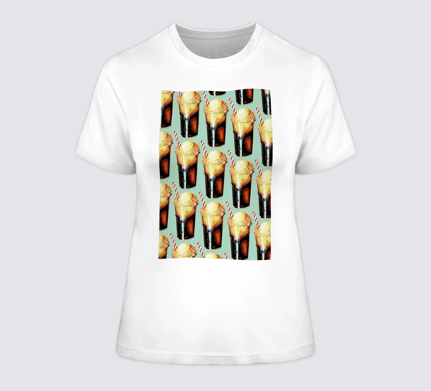 Rootbeer Float Pattern t-shirt da donna da Kelly Gilleran