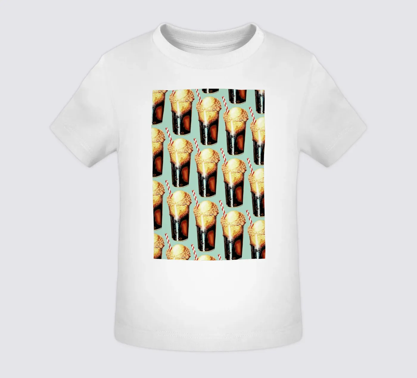 Rootbeer Float Pattern baby t-shirt van Kelly Gilleran
