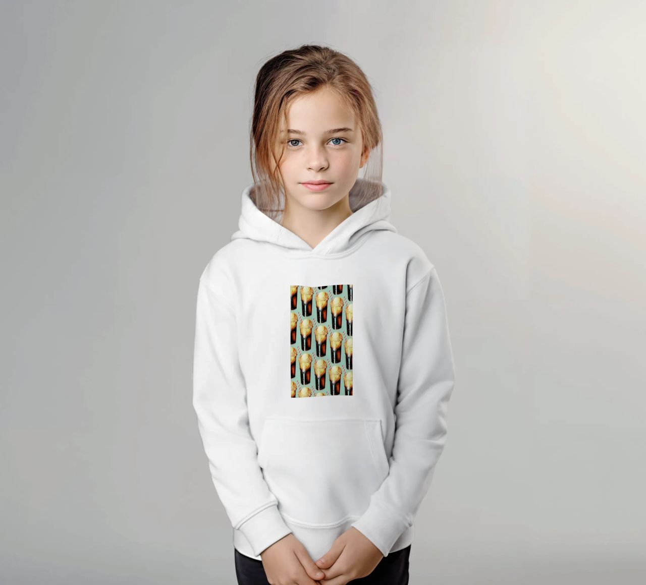 Rootbeer Float Pattern felpa bambino con cappuccio da Kelly Gilleran