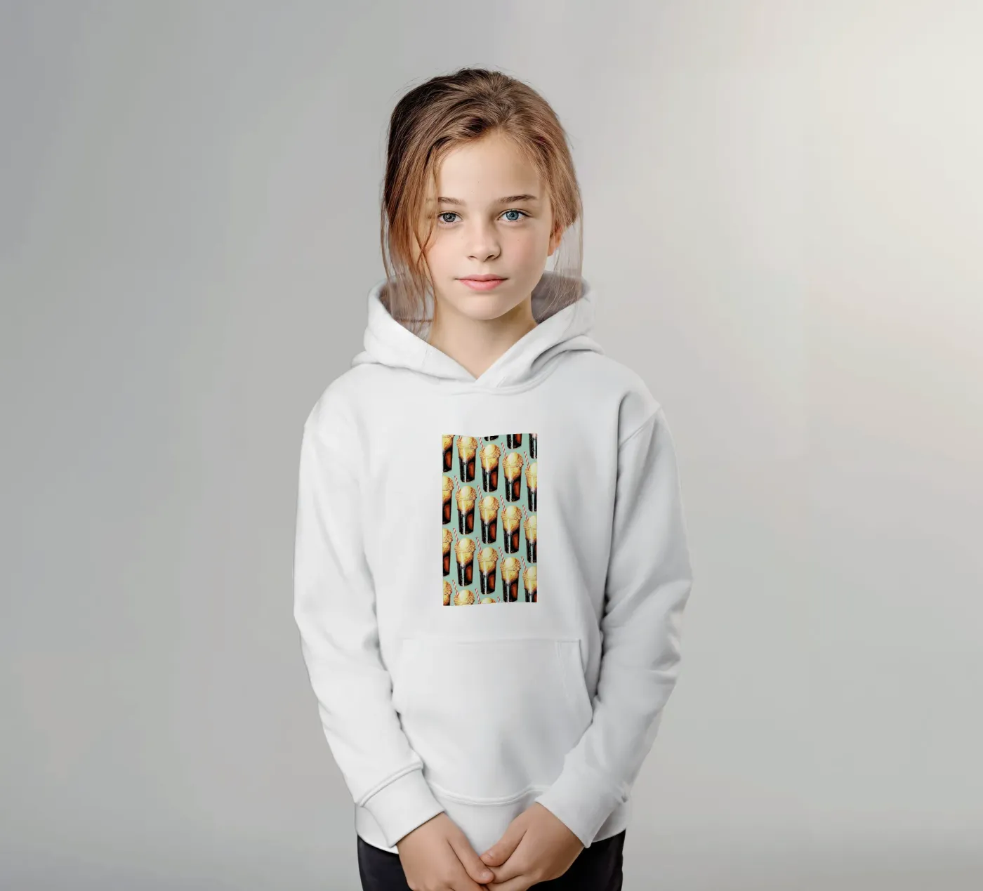 Rootbeer Float Pattern kinder hoodie van Kelly Gilleran