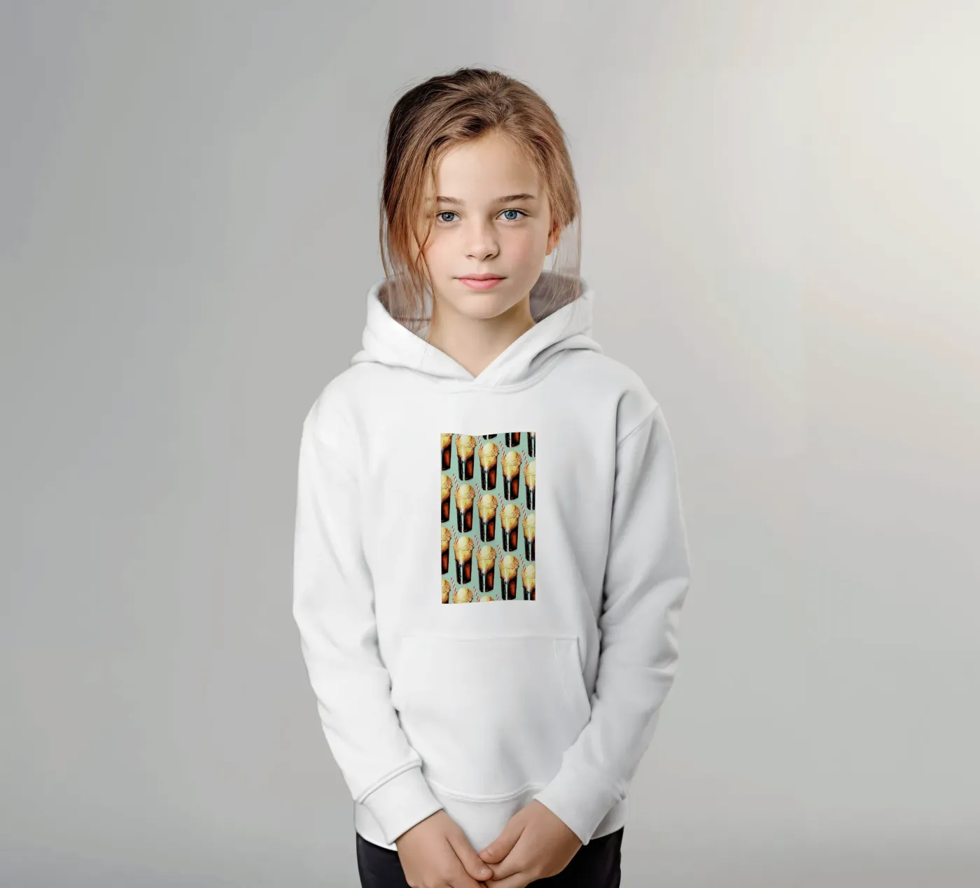 Rootbeer Float Pattern kinder hoodie van Kelly Gilleran