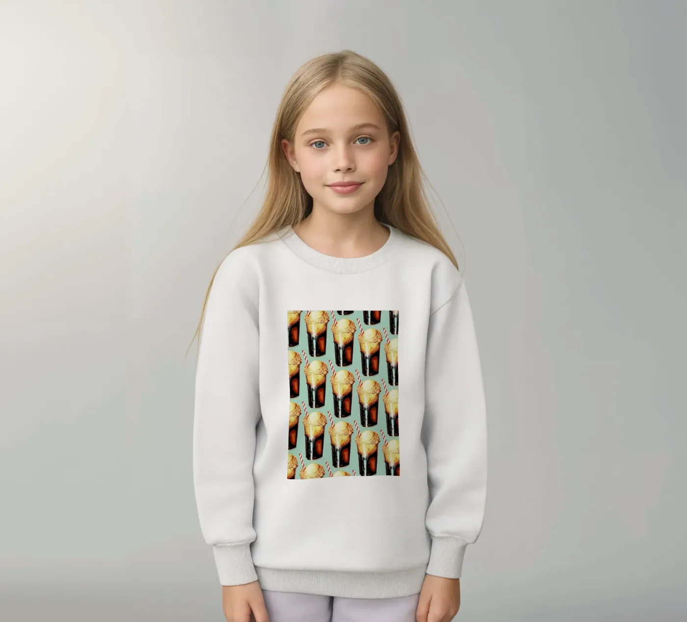 Rootbeer Float Pattern kinder sweatshirt van Kelly Gilleran
