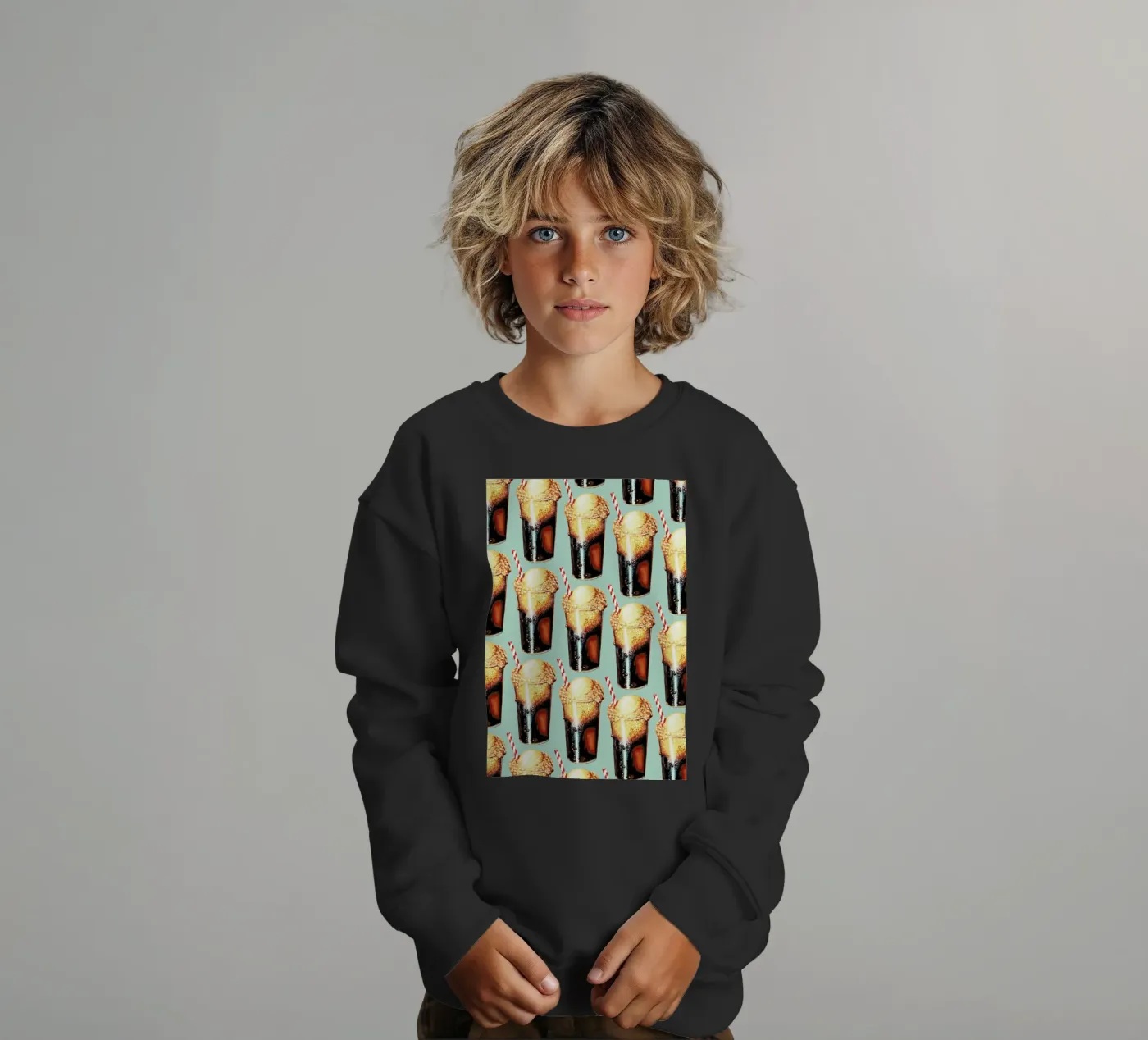 Rootbeer Float Pattern kinder sweatshirt van Kelly Gilleran