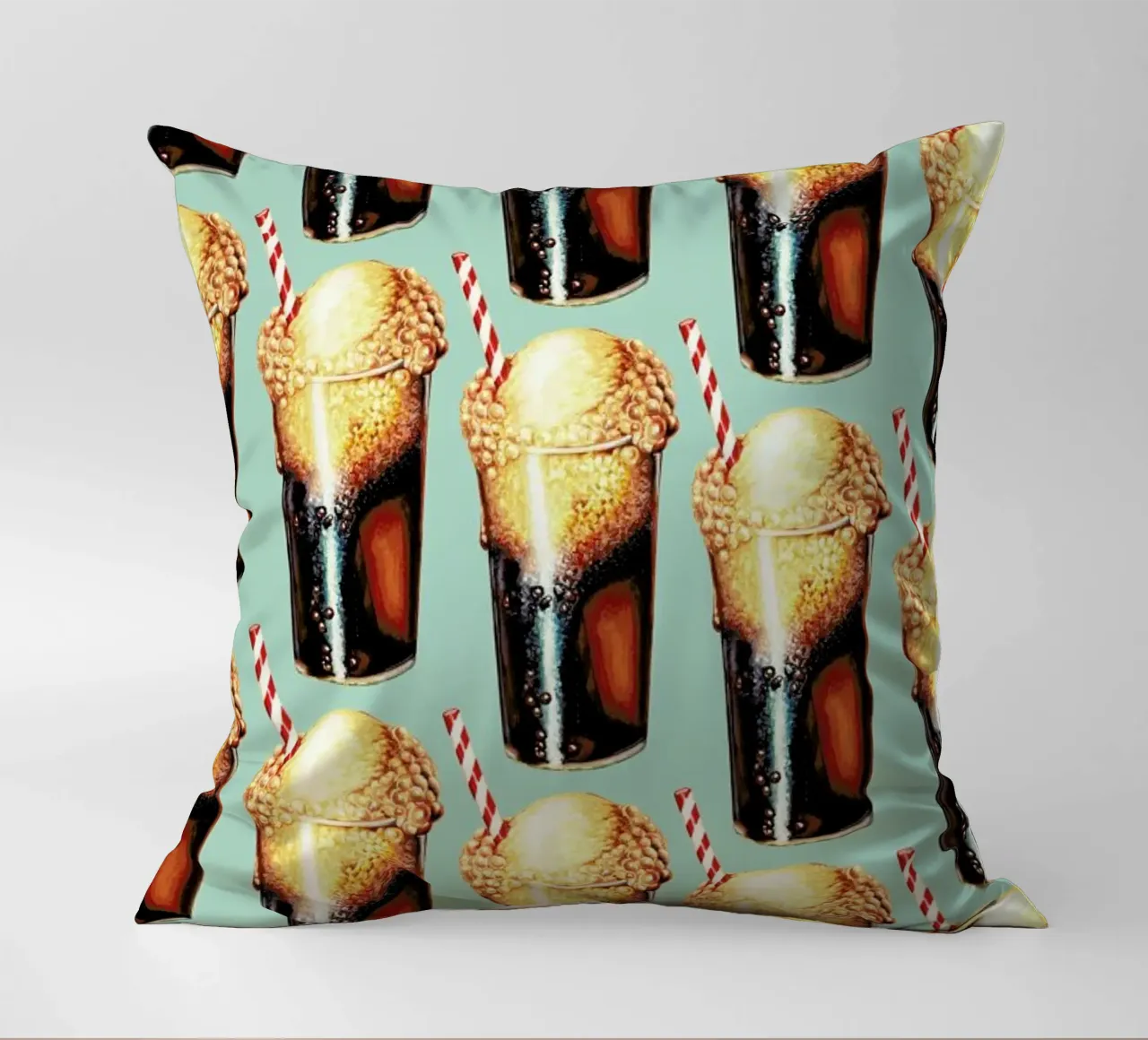 Rootbeer Float Pattern cuscino da Kelly Gilleran