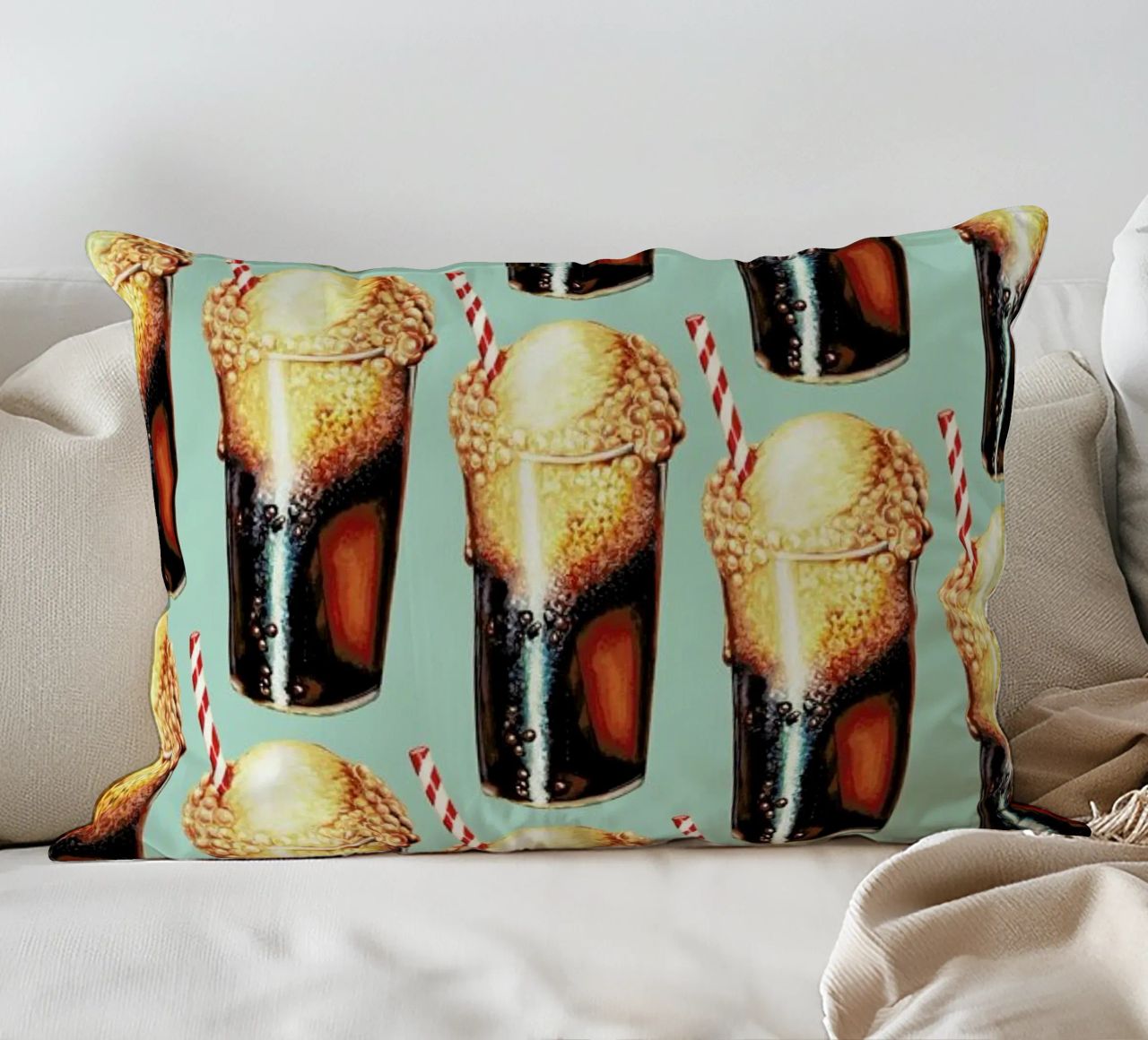 Rootbeer Float Pattern cuscino da Kelly Gilleran