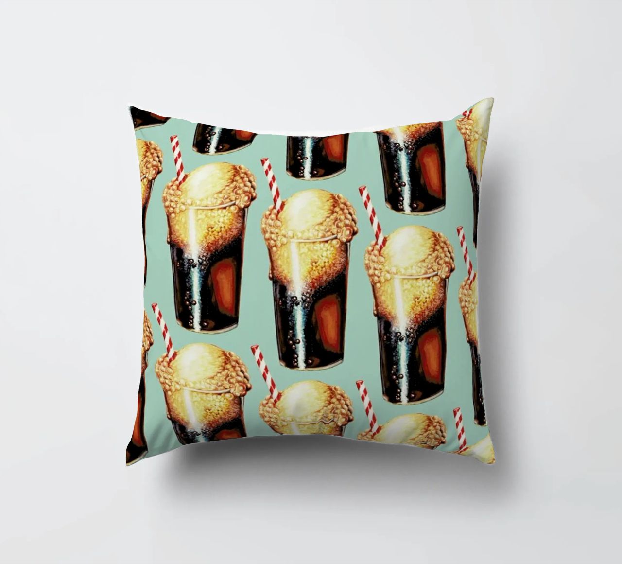 Rootbeer Float Pattern cuscino da Kelly Gilleran