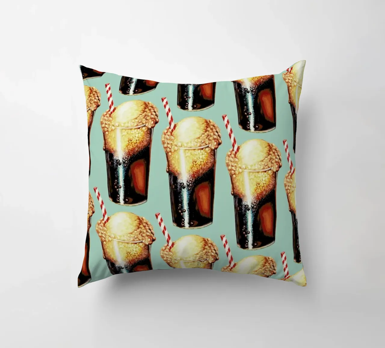 Rootbeer Float Pattern cuscino da Kelly Gilleran