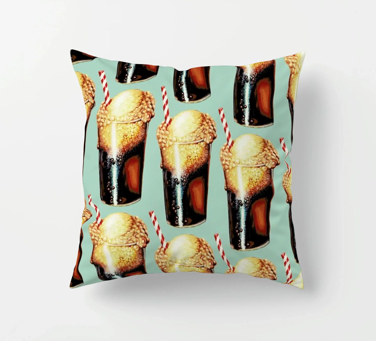 Rootbeer Float Pattern cuscino da Kelly Gilleran