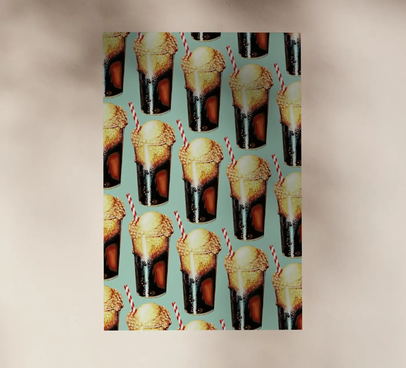 Rootbeer Float Pattern backlit film by Kelly Gilleran