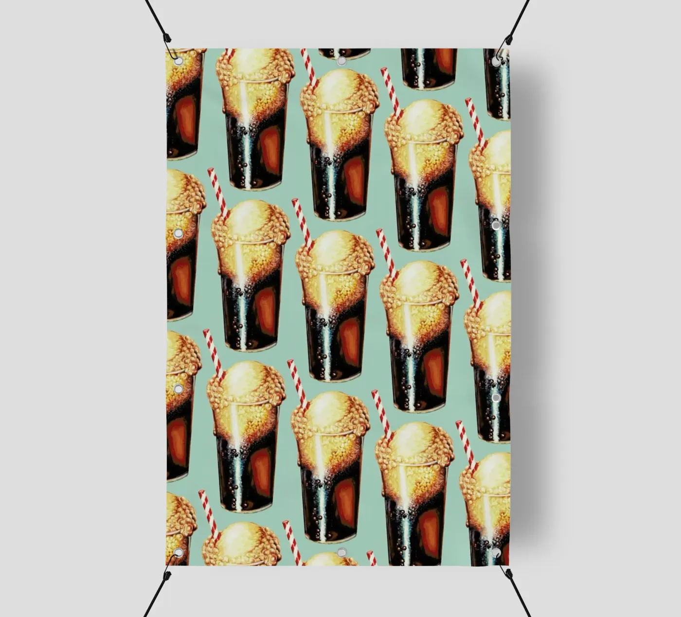 Rootbeer Float Pattern telo in pvc da Kelly Gilleran